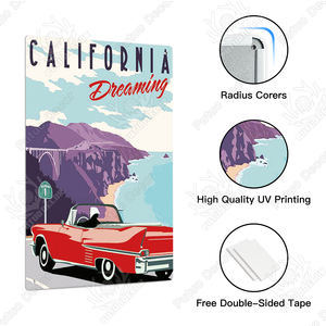 Putuo Dekor Viele Typ Stadt Vintage Zinn Zeichen Metall Plakette Wohnzimmer Home Wand dekoration - Product Image 3