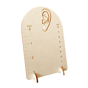 Cross-border earring measuring display stand, wooden earring holder, DIY earring storage <b>frame</b>, <b>arched</b> earring measuring rack - Product Image 3