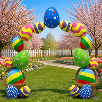 Fournitures de décoration de Pâques, arche personnalisée, porte, statue géante 3D en fibre de verre, imperméable, pour extérieur, usage commercial, décor de Pâques