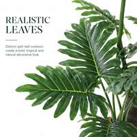 Arbre artificiel hyper-réaliste en PE Philodendron 180CM, ignifuge et résistant aux UV, écologique, décoration moderne de luxe, vente en gros directe usine