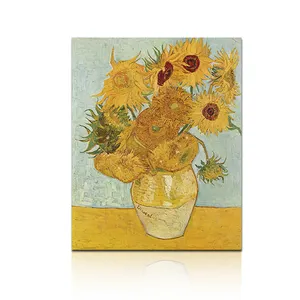 Sonnenblumen gerahmte Malerei Leinwand druck Moderne dekorative Malerei Abstrakte Malerei Wand kunst für Haupt dekoration