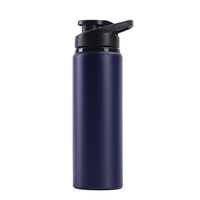 Promotion Vente en Gros Bouteilles Sport en Acier Inoxydable à Simple Paroi et Bouteilles d'Eau en Aluminium Ultra-Légères de 750 ml avec Logo Personnalisé et Couvercles