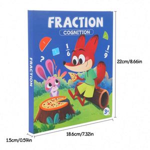 Matériel pédagogique pour l'école à domicile : Ensemble d'activités de fractions en cercles, manipulatives mathématiques, puzzle éducatif magnétique sur les fractions - Product Image 6