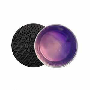 Savon Nettoyant 2-en-1 pour Pinceaux, Solide, en Silicone, Nettoyant pour Pinceaux de Maquillage, Savon Végétalien pour Pinceaux de Maquillage avec Tampon, Emballage Boîte - Product Image 2