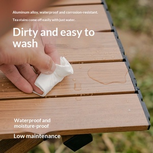 Table de <span class=keywords><strong>camping</strong></span> portable et <span class=keywords><strong>pliable</strong></span>, résistante aux taches, pour la randonnée et la pêche - Product Image 4