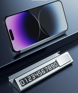 ป้ายทะเบียนรถสำหรับจอดรถชั่วคราวแบบ<span class=keywords><strong>2</strong></span> in 1ทำจากอลูมิเนียมอัลลอยด์เรืองแสงแบบ<span class=keywords><strong>2</strong></span> in 1พร้อมที่ยึดโทรศัพท์มือถือ - Product Image 3