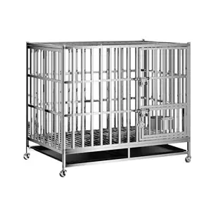 Strength factory custom high-end pet cage 304 stainless steel bird cage hard and durable non-rust pet cage