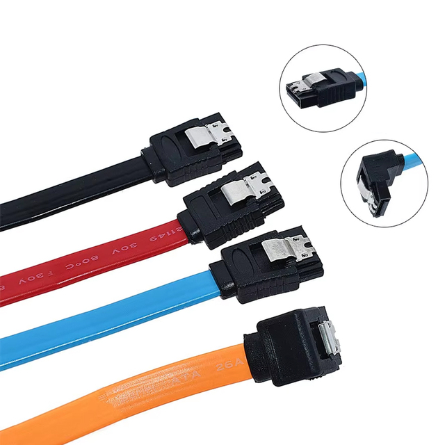 High Speed SATA2.0/SATA3.0 Connection Conversion Cable Dual Spring SATA Data Cable Solid-state Drive Cable