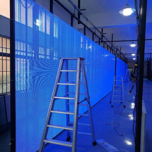 จอแสดงผล LED แบบโปร่งใสสำหรับติดตั้งบนกระจก  ฟิล์มจอแสดงผล LED แบบโปร่งใสสำหรับติดตั้งบนผนังกระจก  จอแสดงผล LED แบบโปร่งใสสำหรับโฆษณาบนกระจก - Product Image 2