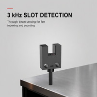 Sensor Fotolistrik Slot U94 5-24V DC 3KHz Tahan Cahaya Kuat Perlindungan dari Lonjakan Petir untuk Penghitungan Peralatan Otomatis
