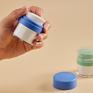 Lujo negro mate 15ml 30ml 50ml hombres paquete cosmético cuidado de la piel crema facial plástico botella de bomba de loción en aerosol sin aire - Product Image 2