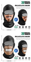 JX prix un trou mode motif animal drôle Halloween 3D imprimé Cosplay cagoule un trou masque complet
