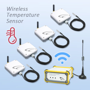 Easemind G7-C-US Industrial RF <b>Wireless</b> <b>Temperature</b> <b>Sensor</b> with IP65 Rating 0.1C Resolution Data Storage & High Temp Alarm - Product Image 1