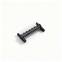 Connecteur IDC carte-à-carte en alliage de cuivre noir 12 broches 3A 250V – Type fiche droite pour assemblage de circuits imprimés, prise en charge OEM/ODM, MOQ