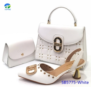 Chaussures élégantes <span class=keywords><strong>de</strong></span> qualité supérieure <span class=keywords><strong>de</strong></span> 2,4 pouces avec sac assorti et pochette - Product Image 5