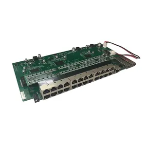 24X1G PoE + Và 2X1G Mini-GBIC Sợi Quang SFP 1U Rack-Mountable Quản Lý Gigabit PoE Network Switch PCB