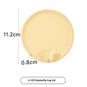 Japanese Style Silicone Cup Lid Leak Resistant Dustproof Reusable Cover for Tea Water Coffee Travel Cups Custom Logo Wholesale - Product Image 5