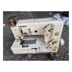 Máquina de Coser Industrial Decorativa de Doble Aguja y Doble Cadena Kansai <span class=keywords><strong>PX</strong></span> 302-4W con Patrón de Dientes Curvos Externos - Product Image 1