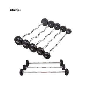 Barras de levantamiento de pesas Rising Fitness, barra de curl con CPU, barra fija, barra de pesas fija - Product Image 1
