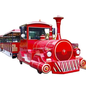 rides on antique lead acid battery trackless road electric sightseeing passenger tourist Train