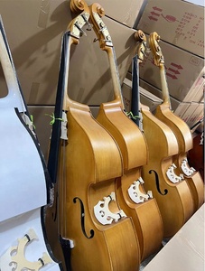 Barato  4/4 3/4 1/2 1/4 1/8 |   <span class=keywords><strong>Contrabajo</strong></span> Acústico para Estudiantes |   <span class=keywords><strong>Contrabajo</strong></span> de Madera Contrachapada con Logotipo Personalizado - Product Image 4