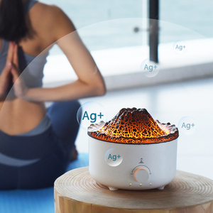 Practical Portable Wireless Volcano Humidifier Jellyfish Cold Mist Aroma <b>Diffuser</b> Remote Control Household Essential <b>Oil</b> US USB - Product Image 6