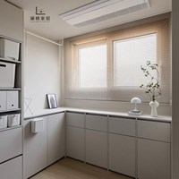 Armoire à linge moderne en aluminium LANQI - Résistante à l'eau et écologique, facile à nettoyer pour l'organisation de la salle de bain et du buanderie