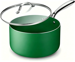 <span class=keywords><strong>Cacerola</strong></span> con Revestimiento Cerámico, Tapa y Asa de Acero Inoxidable, Apta para Cocina de Inducción, <span class=keywords><strong>Horno</strong></span> y Todo Tipo de Estufas - Product Image 1