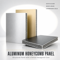 Vente directe d'usine - Panneaux en aluminium alvéolaires - Panneaux de plafond - Panneaux muraux - Panneaux sandwich - Design moderne - Résistant à l'eau et au feu