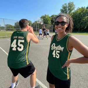 Camiseta de Baloncesto Personalizada con Nombre y Número, Uniforme Deportivo Unisex para Adultos, Impresión por Transferencia de Calor, 140 g/m² - Product Image 5
