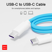 Câble de charge magnétique USB-C en nylon 2M, charge rapide PD 100W, Type-C vers C, blanc, pour imprimante - Vente Flash