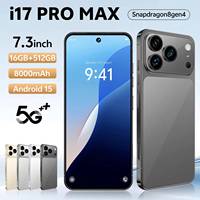 Smartphone A17 Pro LTE 5G 7,3 pouces Octa Core 16 Go de RAM Caméra arrière 108 MP HD Batterie 8000 mAh OLED 120 Hz Android 15 Double SIM 512 Go
