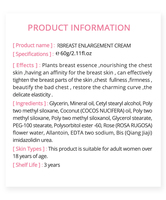 Crème de rehaussement du sein, produit de Massage, raffermissant, pour la poitrine, élastique, extrait de sein, 44 ml, OEM/ODM