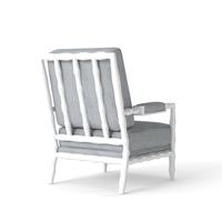 Fauteuil d'appoint de luxe moderne pour salon avec tissu rayé et accoudoirs rembourrés pour chambre, appartement, hôtel