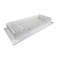 Grille d'air de retour murale en aluminium à noyau amovible avec filtre à écran persienne d'aération pour système HVAC