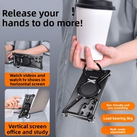 Z Luxury Metal Frameless Wallet Phone Case pour Samsung S25Ultra Half-Pack Rotating Bracket avec Magnetic Suction Elegant Case