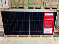 Module photovoltaïque LONGi Hi-MO X10 Scientist LR8-66HVD 640W-665W 132 cellules de type N, boîtier de jonction IP68, pour systèmes solaires connectés au réseau et hors réseau