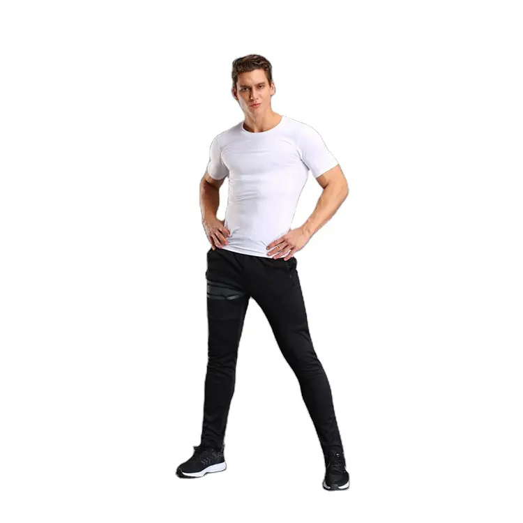 2023 Wholesale Custom Clothes High Quality Sport Quick Dry Men Gym Wear Skin Tight T Shirt For Men