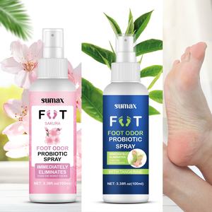 SUMAX 100ml Vaporisateur blanc <span class=keywords><strong>D</strong></span>éodorant pour les pieds à l'orange Spray <span class=keywords><strong>d</strong></span>ésodorisant pour les pieds à la fleur de cerisier - Product Image 1