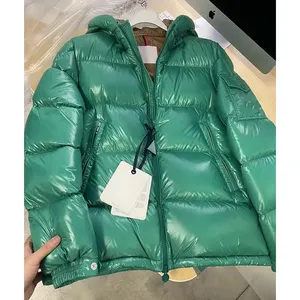 브랜드 모조 럭셔리 제조 업체 브랜드 복제 도매 1-1 복제 녹색 남성 여성 호흡기 버블 코트 다운 재킷