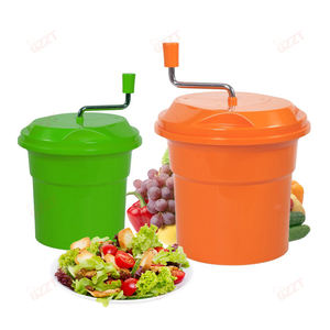 Lave-laitue manuel 25L Séchoir à légumes en plastique Offre Spéciale grande essoreuse à salade pour fruits, nourriture, cuisine, déshydrateur de légumes - Product Image 4