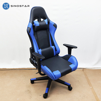 Fauteuil de Gaming Ergonomique Inclinable pour Esports avec Support Lombaire, Pivotant à 360 Degrés, Réglable en Hauteur, en Similicuir – Vente en Gros