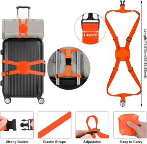 Sabuk Koper Polyester Logo Kustom, Dapat Disesuaikan, untuk Perjalanan, TSA, Sublimasi, Tali Koper Webbing - Product Image 2