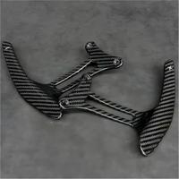 Lame de levier de vitesses en fibre de carbone brillante pour Ferrari 458 430 360, rallonges de levier de vitesses pour volant
