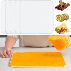 Feuilles de déshydrateur en silicone Tapis de séchage antiadhésifs pour jerky, fruits, herbes, chips, craquelins de lin Crusts Tray Lip Liners - Product Image 2