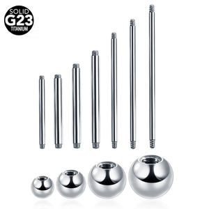 Anillos de titanio G23 para Mancuernas industriales, tornillo interno externo, barra de pezón, oreja, Tragus, hélice, Piercing - Product Image 4