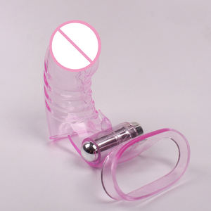 Dreifinger-Vibrator zur Masturbation, Klitoris- und G-Punkt-Orgasmus-Massagegerät, Penis-Kondom-Stab, Dildo, Rabbit-Vibrator, Sexspielzeug für Frauen - Product Image 6