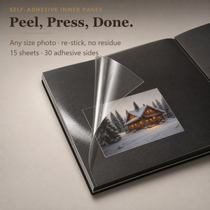 Album Fotografico in Pelle PU Direttamente dalla Fabbrica, MOQ <span class=keywords><strong>60</strong></span> Pezzi, 15 Fogli Autoadesivi, Copertina Rigida per Rivenditori e Importatori - Product Image 2