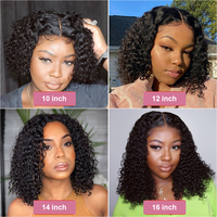 Perruque Bob en dentelle HD en gros, cheveux humains vierges, meilleure perruque frontale, cheveux humains originaux, perruques Bob en dentelle pour femmes, bouclées effet mouillé