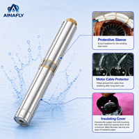Pompe submersible pour puits profond Fly 4SDM4/28 AC, 4 pouces, monophasée 220V, 4m³/h, 28 étages, en acier inoxydable